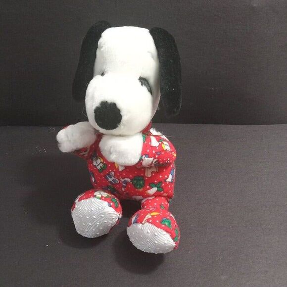 Applause Peanuts Snoopy in Pajamas Beanbag 6'' Stuffed Animal - Picture 2 of 7